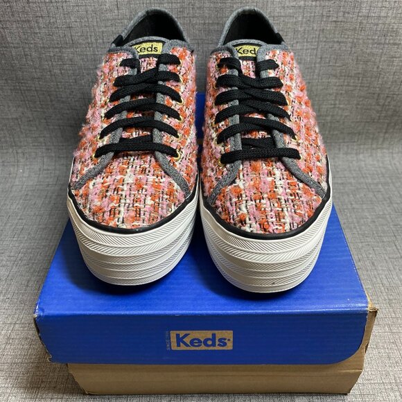 NIB Keds Triple Up boucle tweed platform sneaker - Picture 5 of 7